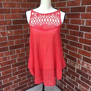 Free people coral summer top